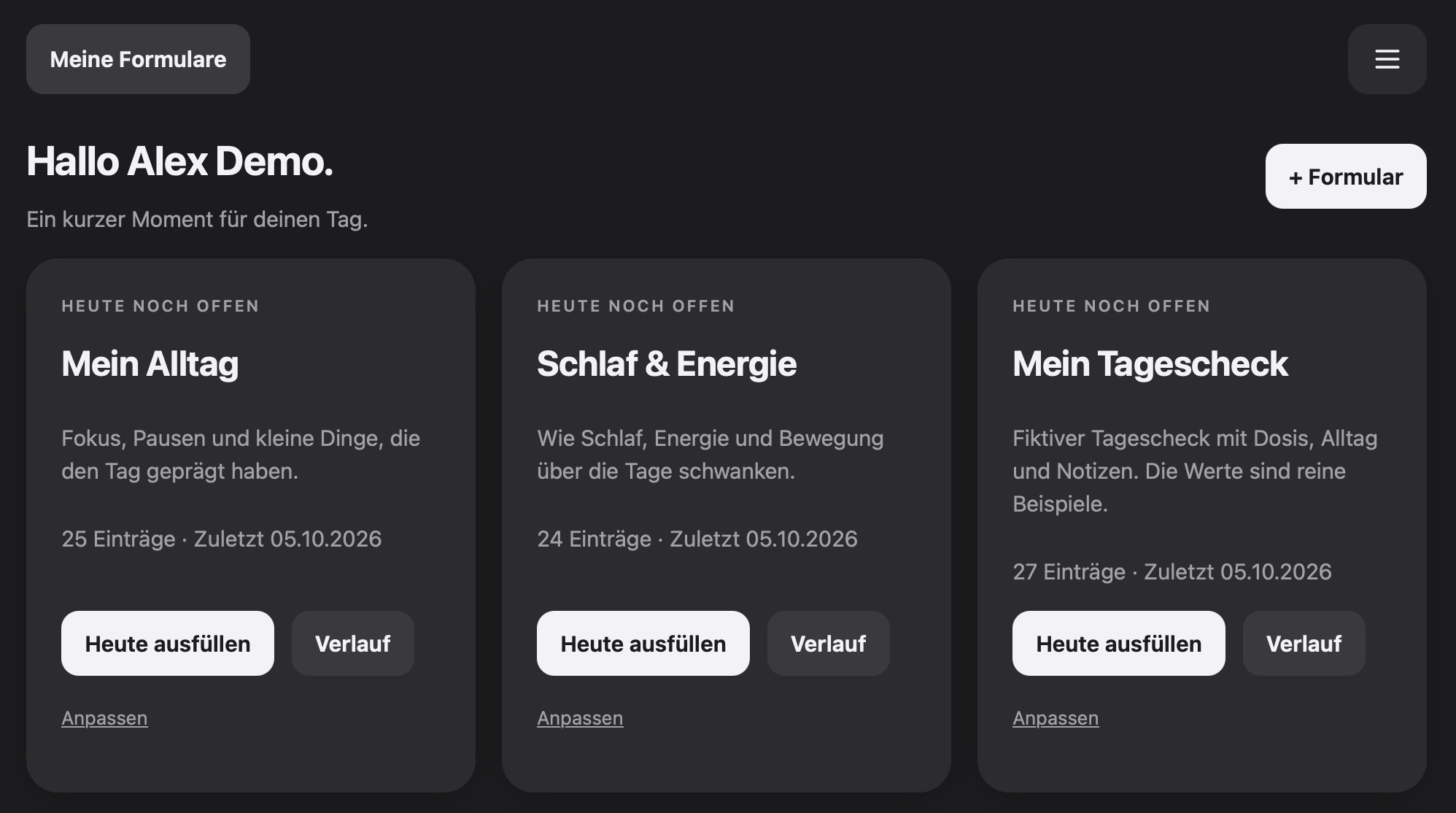 Forms Dashboard